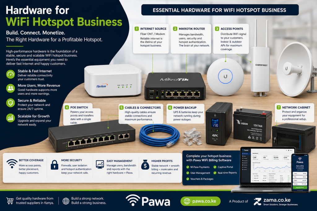hardware for wifi hotspot business
