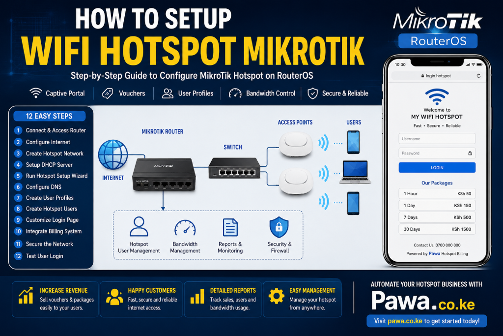 how to setup wifi hotspot mikrotik