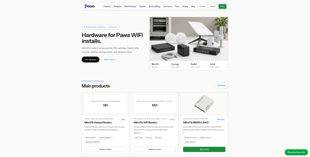 hardware for wifi hotspot business