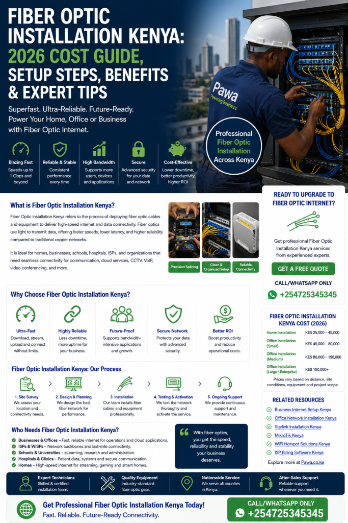 Fiber Optic Installation Kenya