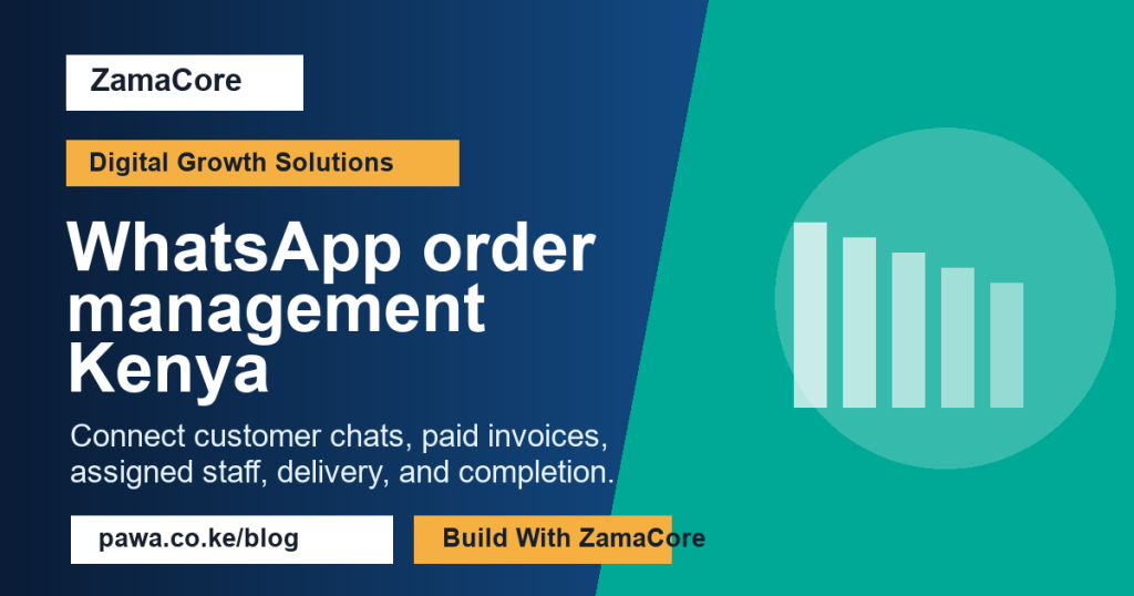 WhatsApp order management Kenya