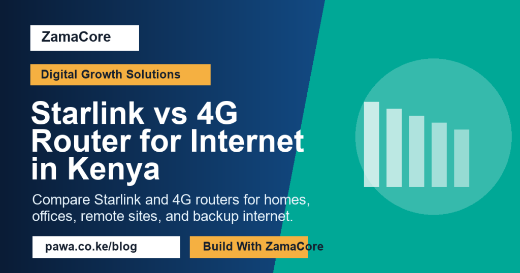 Starlink vs 4G Router for Internet in Kenya