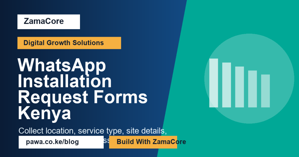 WhatsApp Installation Request Forms Kenya