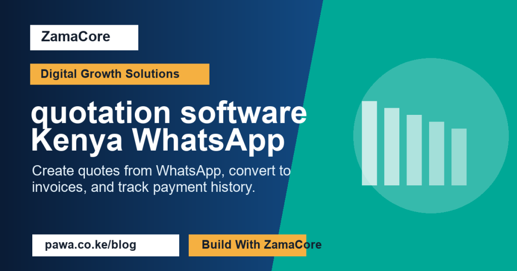 quotation software Kenya WhatsApp