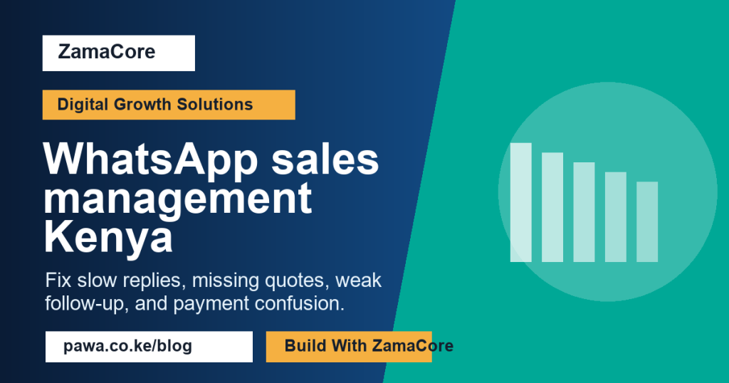 WhatsApp sales management Kenya