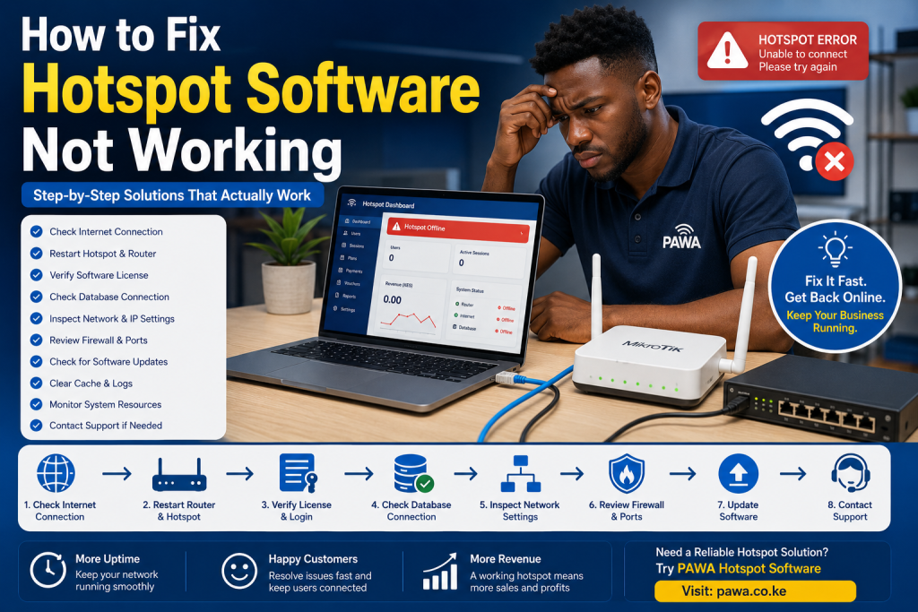 How to fix hotspot software not working
