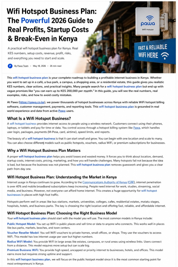 wifi hotspot business plan
