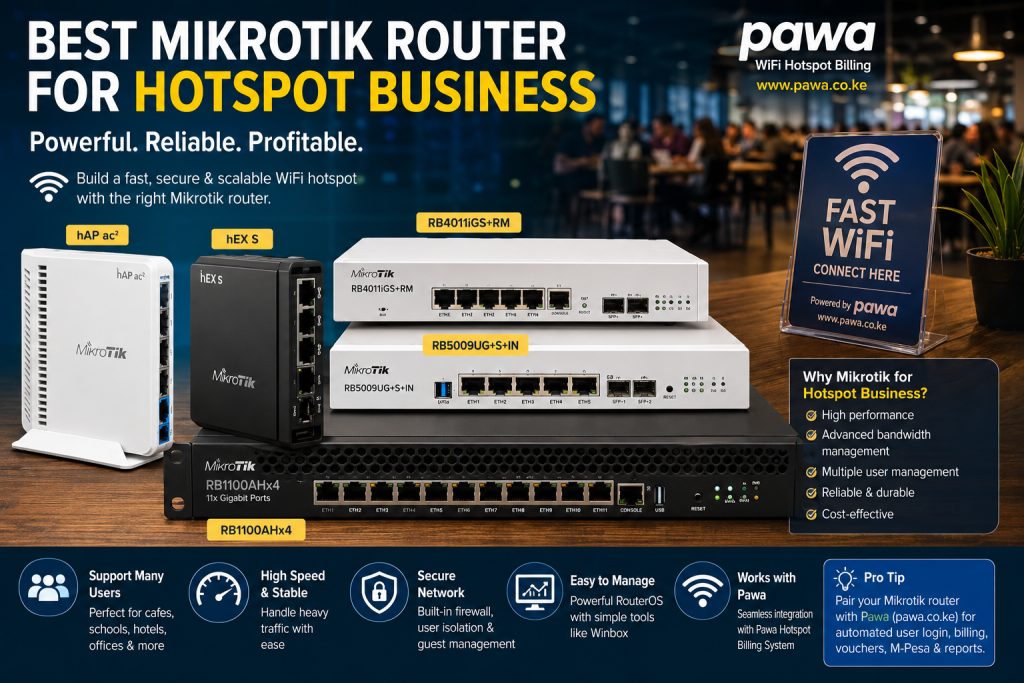 best MikroTik router for hotspot business