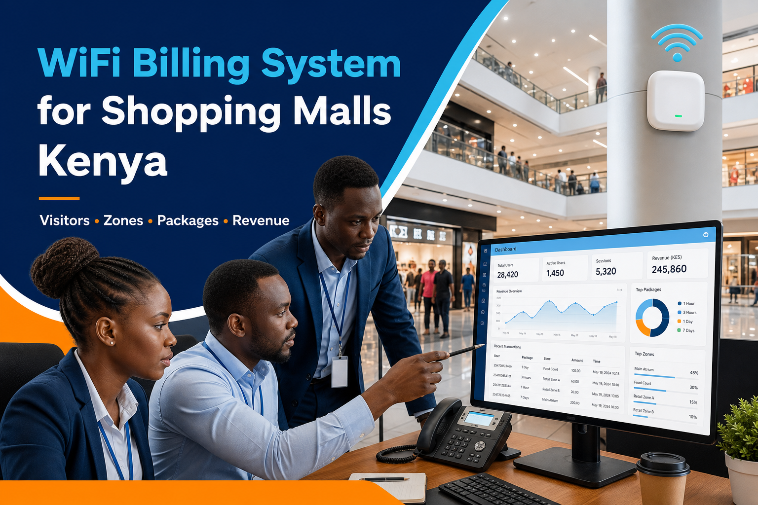 WiFi Billing System for Shopping Malls Kenya