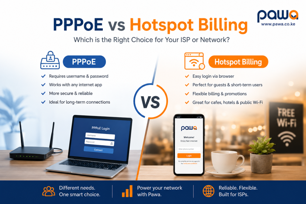 PPPoE vs Hotspot Billing