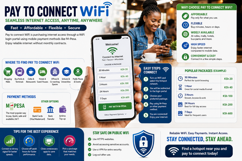 Pay to Connect WiFi