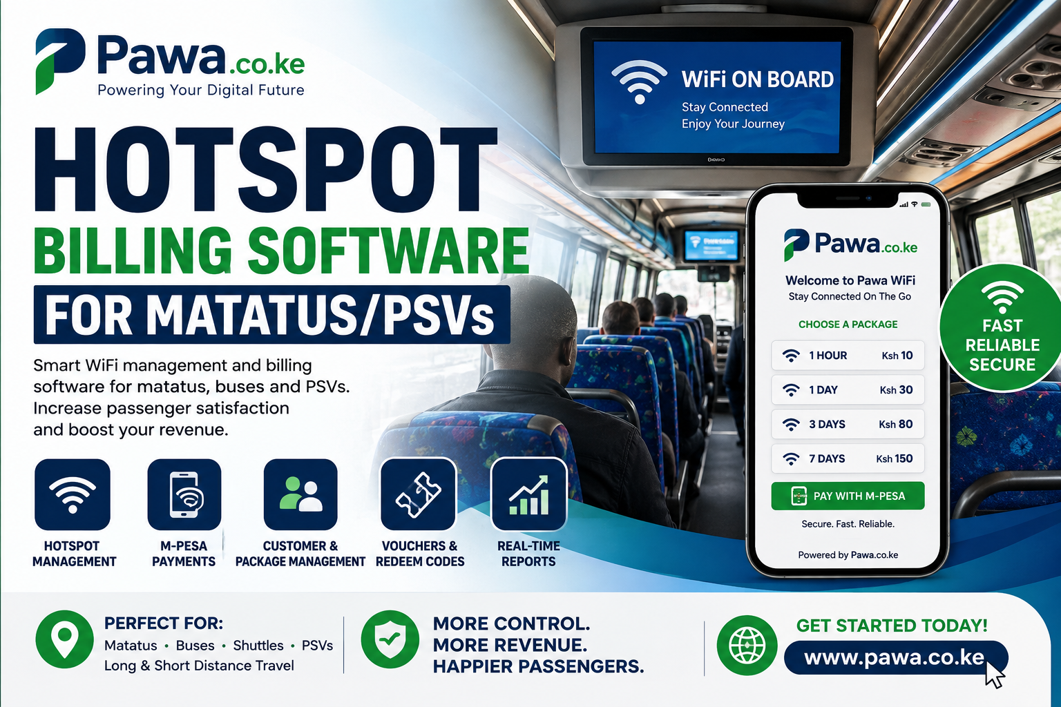 Hotspot Billing Software for Matatus/PSVs