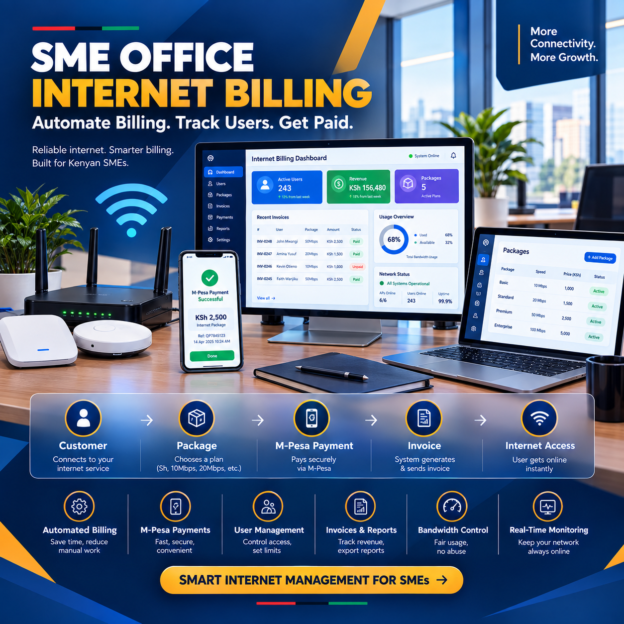 SME office internet billing