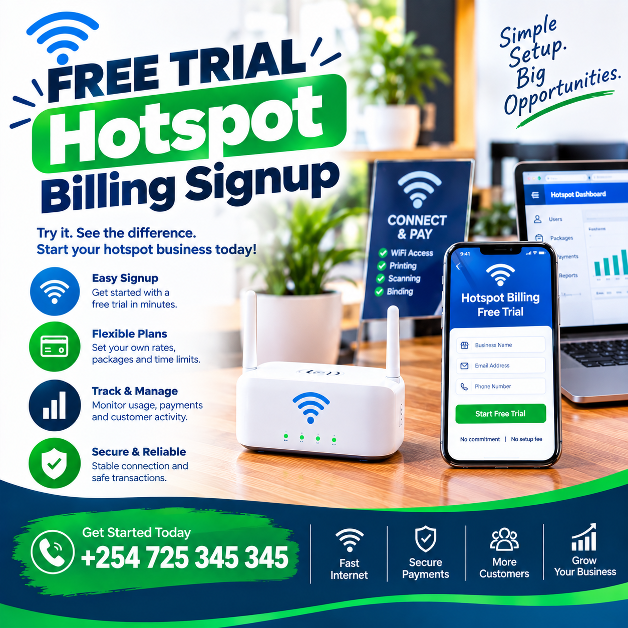 free trial hotspot billing signup