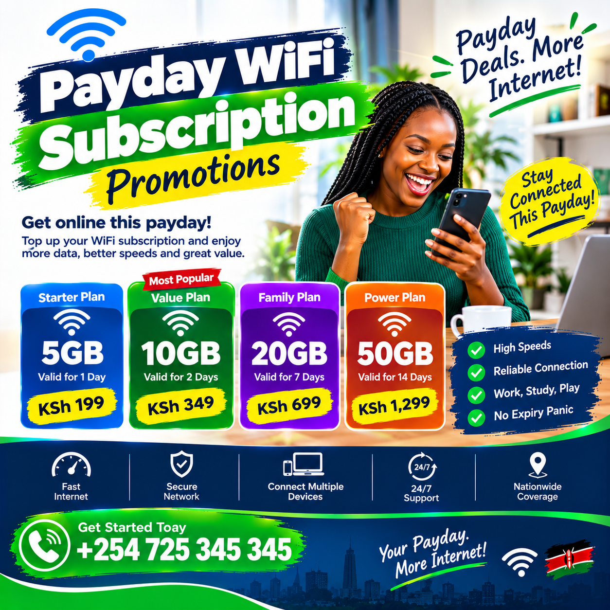 Payday WiFi subscription promotions
