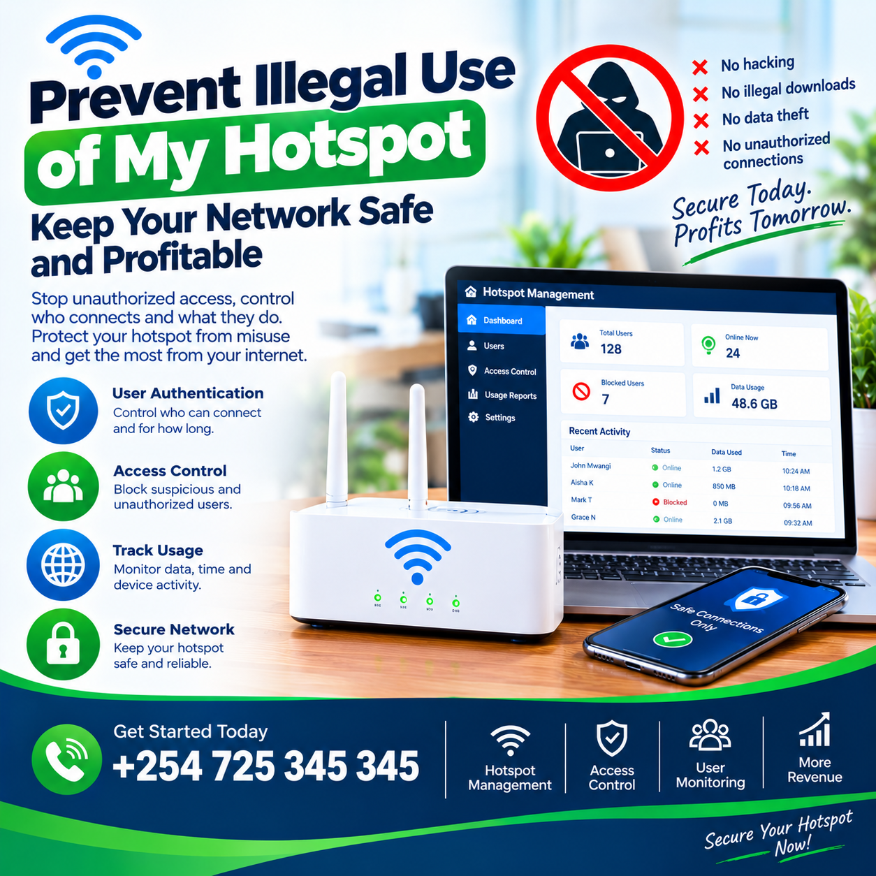 Prevent illegal use of my hotspot